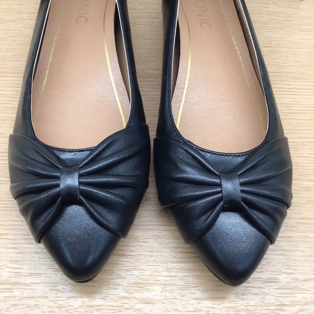 Vionic Gem Gramercy Black Flats smooth leather - Picture 4 of 8